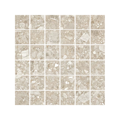 Lombarda 12x12" - Porcelain Terrazzo-Look Mosaic (2" Squares)