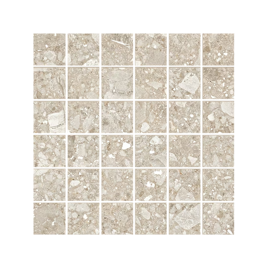 Lombarda 12x12" - Porcelain Terrazzo-Look Mosaic (2" Squares)