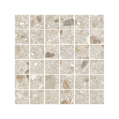 Lombarda 12x12" - Porcelain Terrazzo-Look Mosaic (2" Squares)
