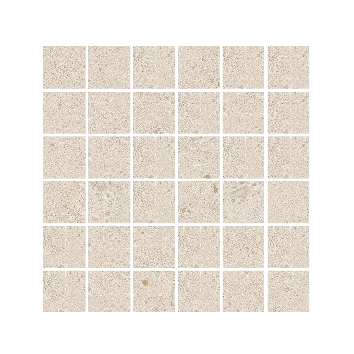 Shellstone - 12x12" - 8.5mm Decor Mosaic Porcelain Tile (2" squares)