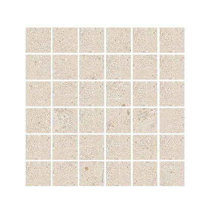 Shellstone - 12x12" - 8.5mm Decor Mosaic Porcelain Tile (2" squares)
