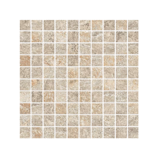 Oros Stone 12x12" Stone-Look Porcelain Mosaic (1" Square)