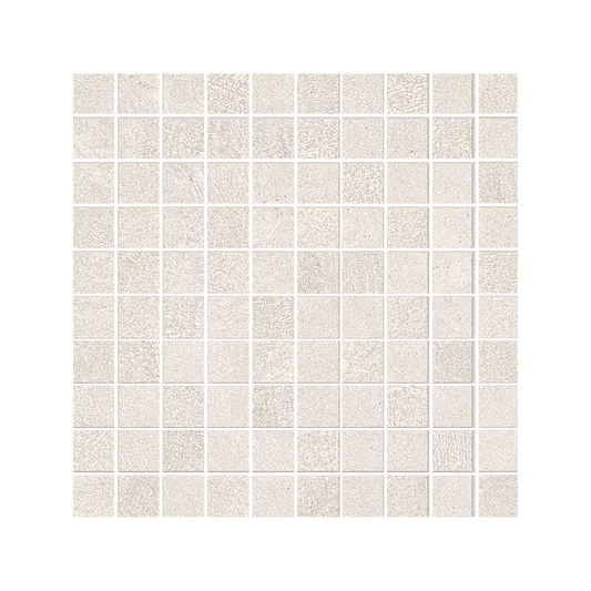 Sixty 12x12" Mosaico Concrete-Look Porcelain Mosaic (1" Square)