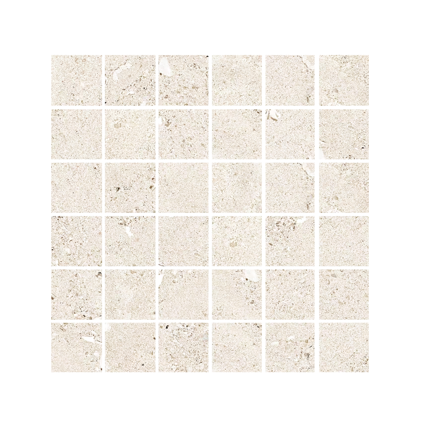 Shellstone - 12x12" - 8.5mm Decor Mosaic Porcelain Tile (2" squares)