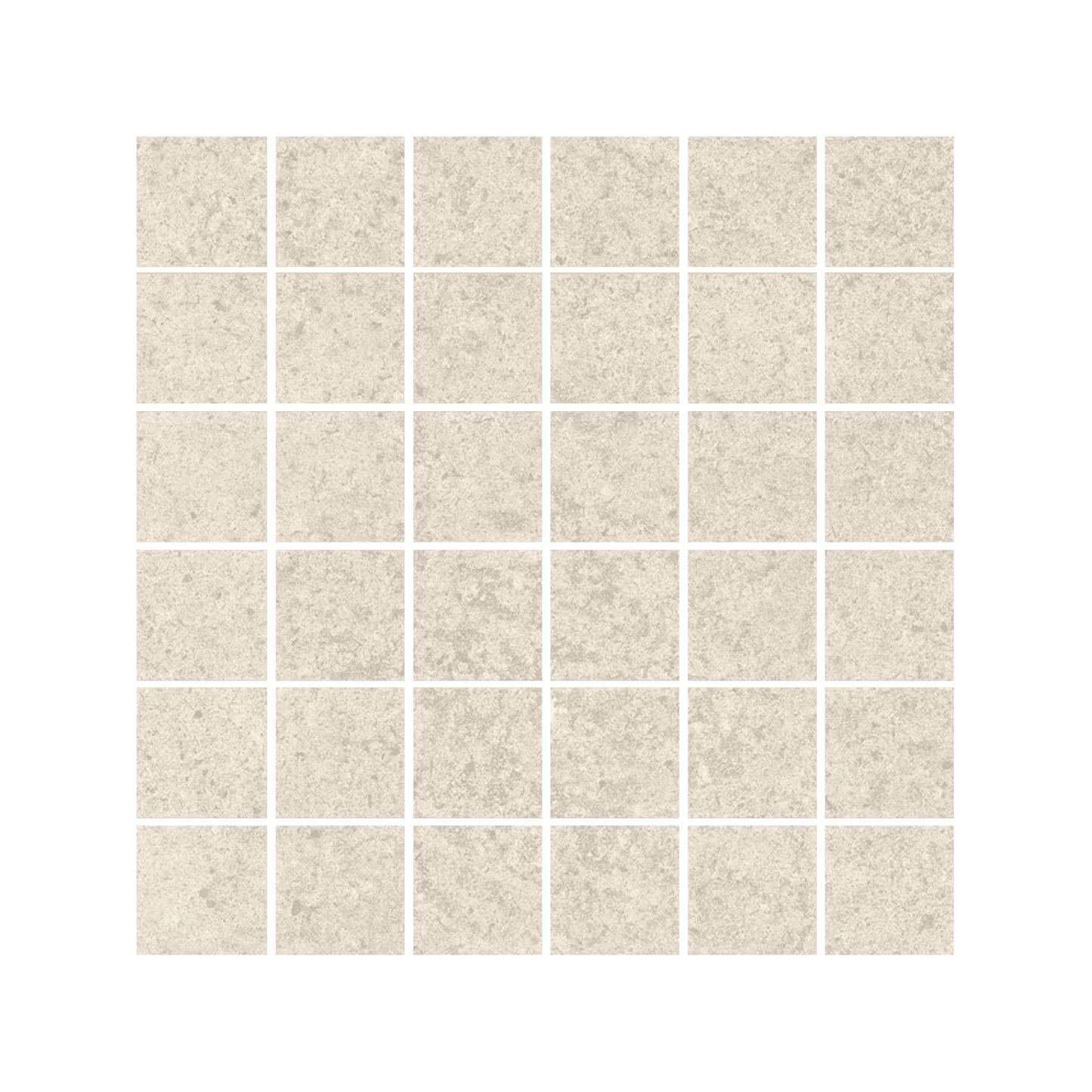 Pure Concrete 12x12" Concrete-Look Porcelain Mosaic