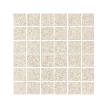 Pure Concrete 12x12" Concrete-Look Porcelain Mosaic