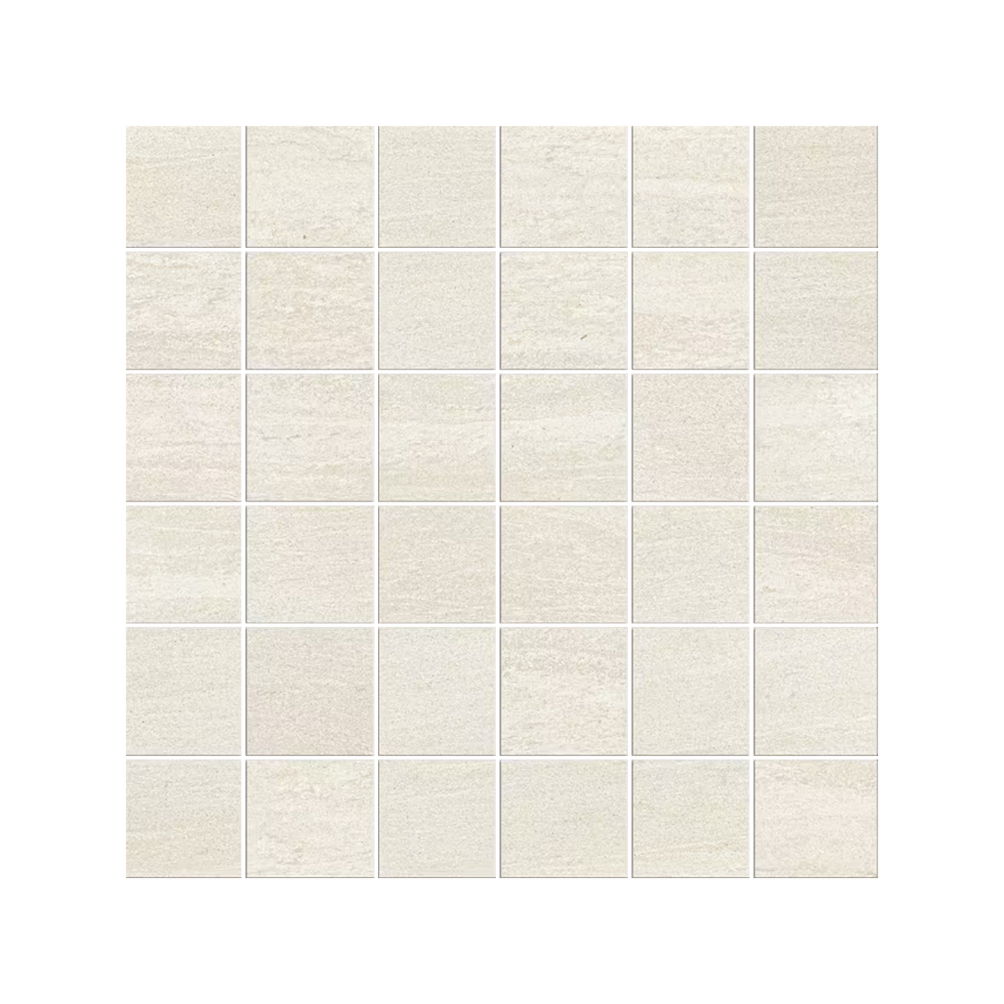 Stone Project 12x12" Travertine-Look Porcelain Mosaic (2" Squares)