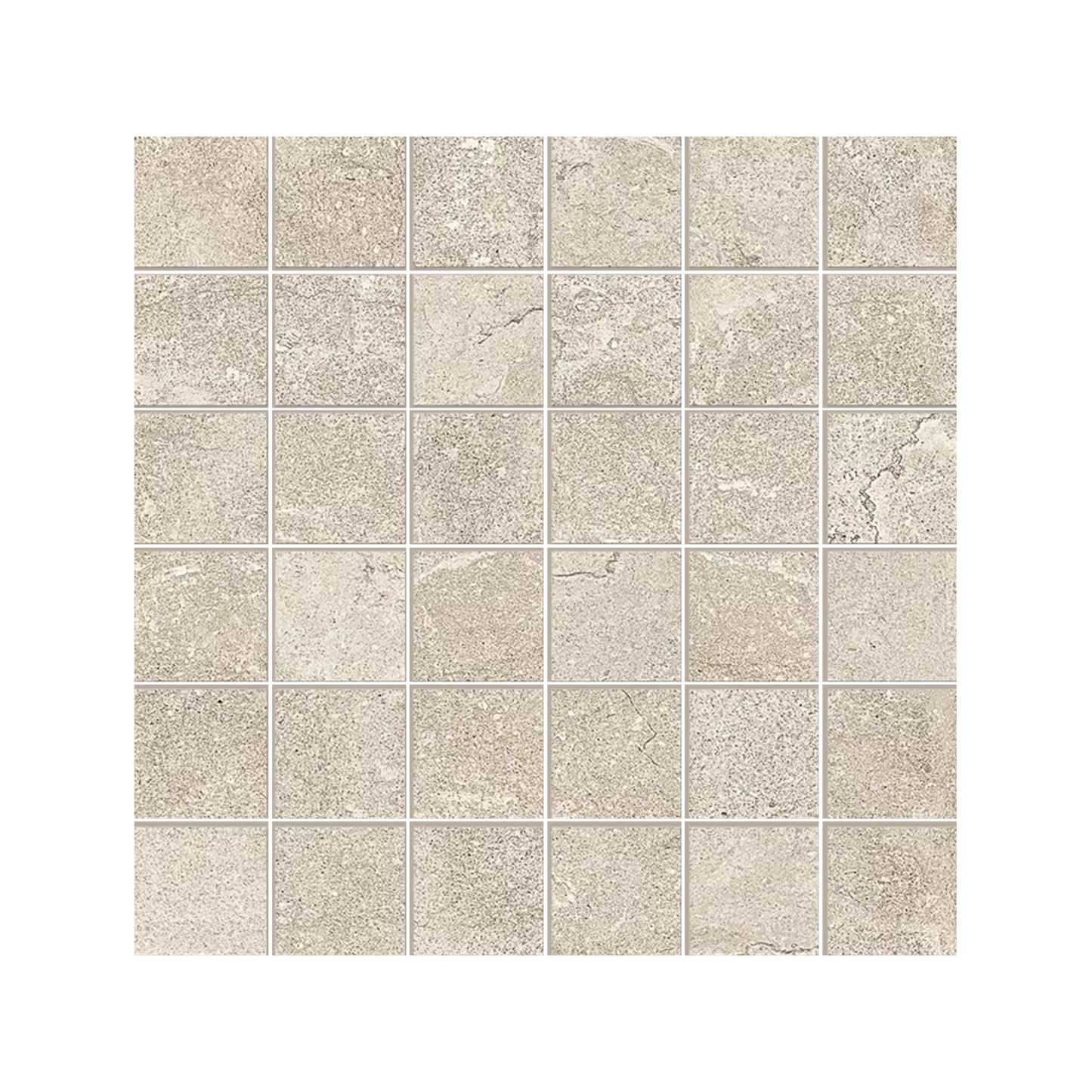 MaPierre 12x12" - Ancienne Stone-Look Porcelain Mosaic