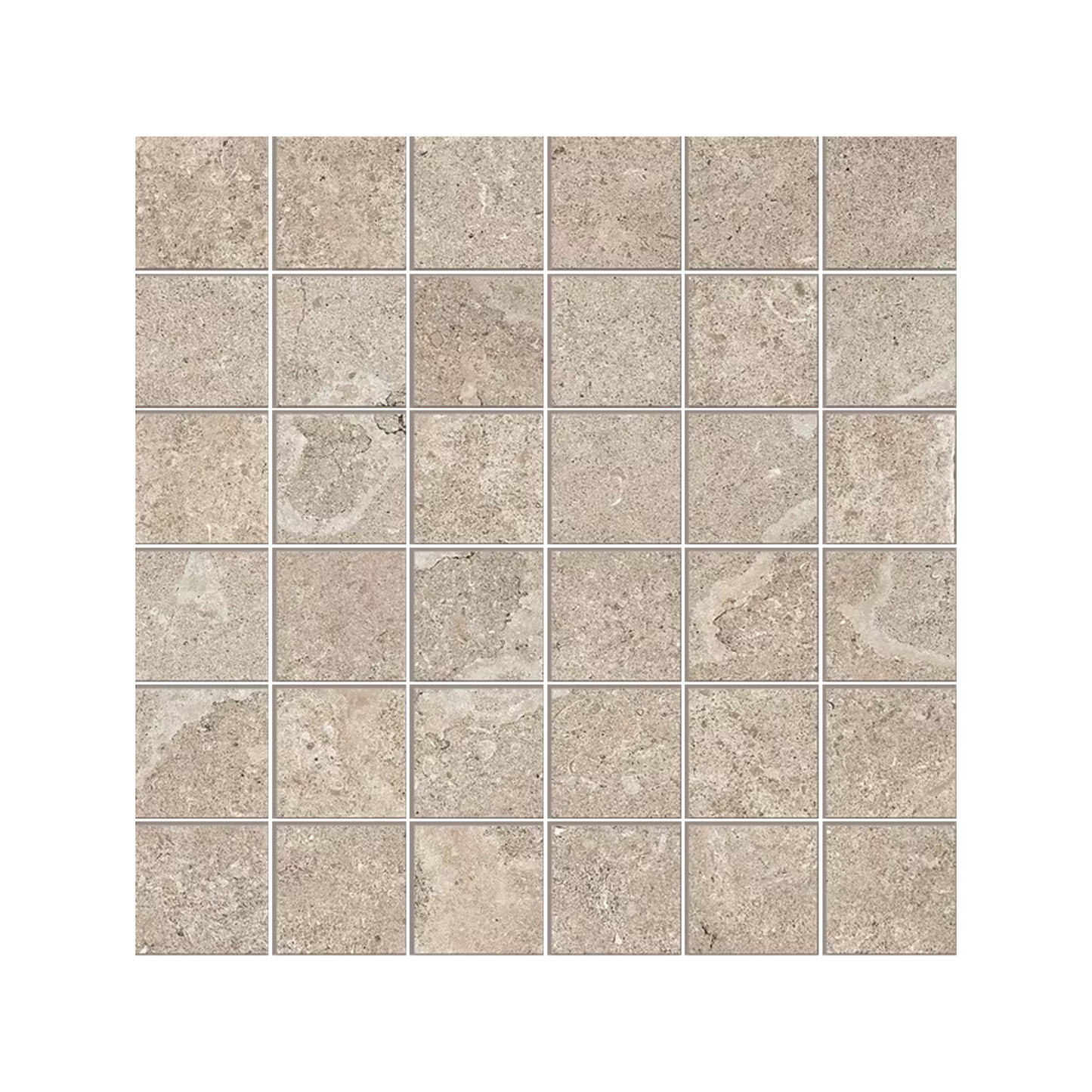 MaPierre 12x12" - Ancienne Stone-Look Porcelain Mosaic
