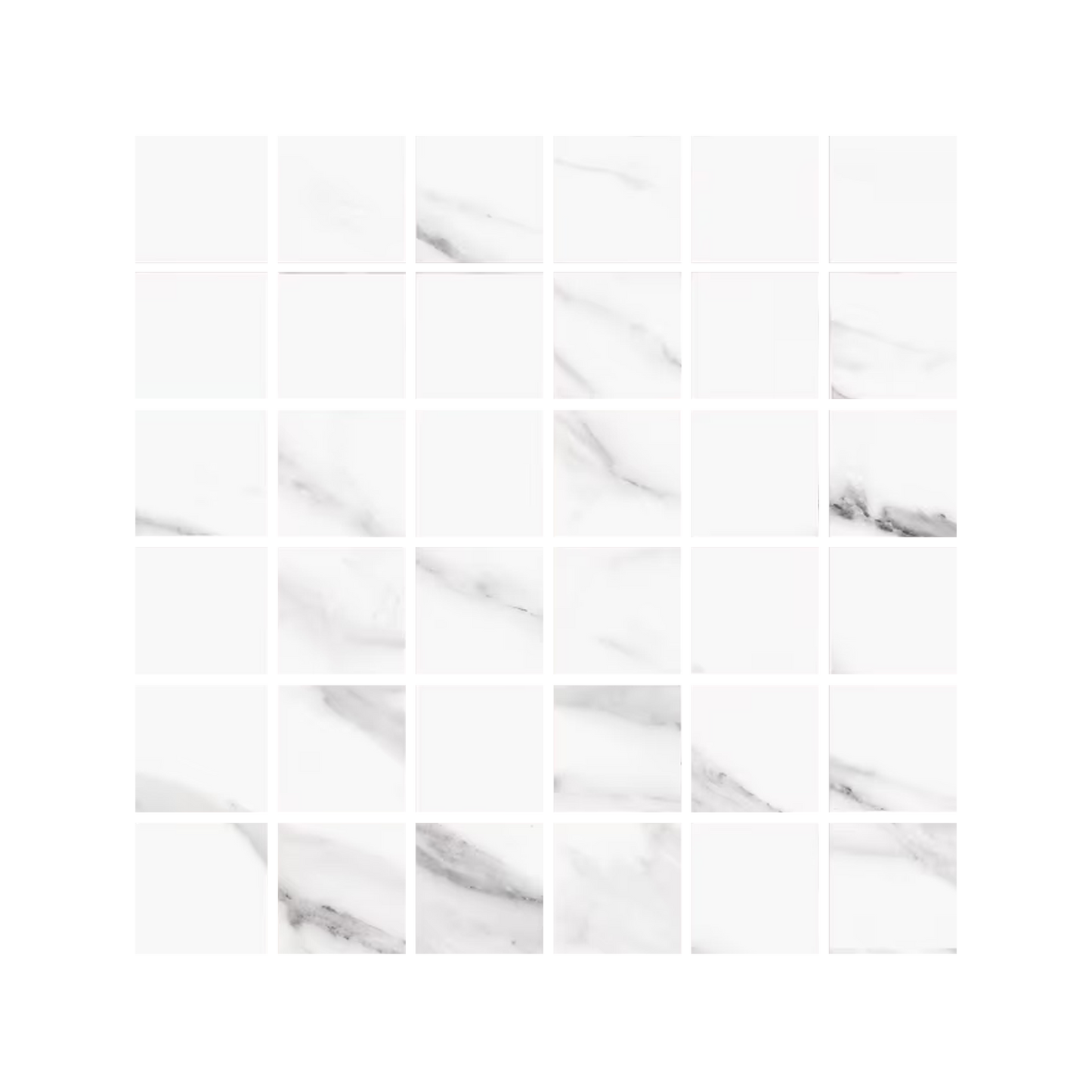 Tele Di Marmo 12x12" - Marble-Look Porcelain Mosaic