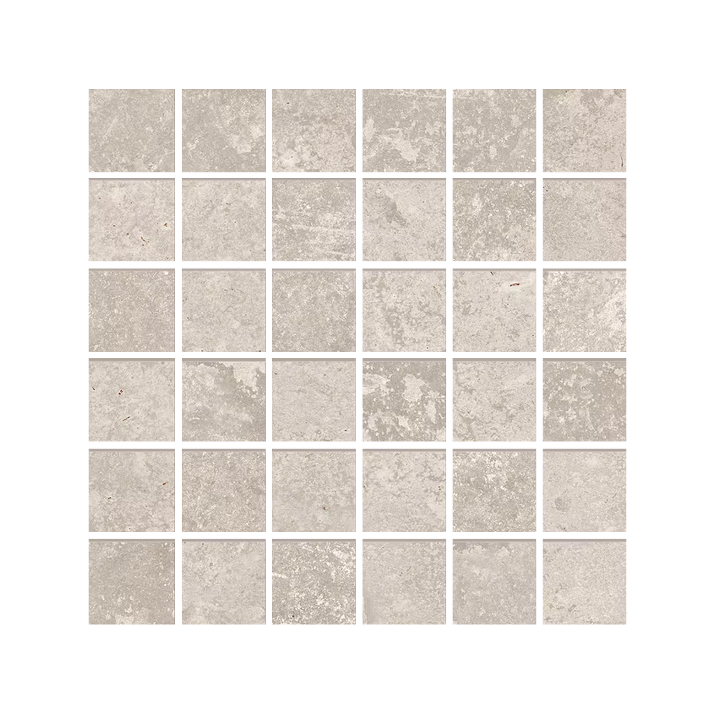 Heritage 12x12" Mosaico Stone-Look Porcelain Mosaic (2" Squares)