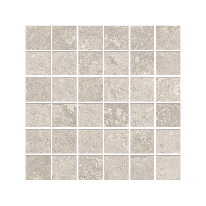 Heritage 12x12" Mosaico Stone-Look Porcelain Mosaic (2" Squares)