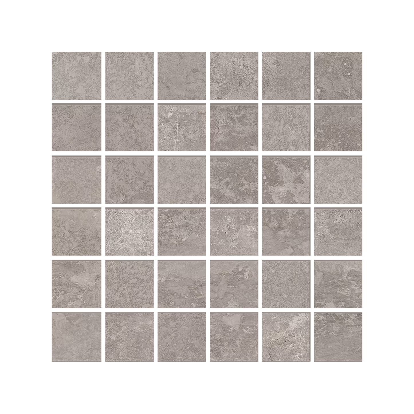 Heritage 12x12" Mosaico Stone-Look Porcelain Mosaic (2" Squares)