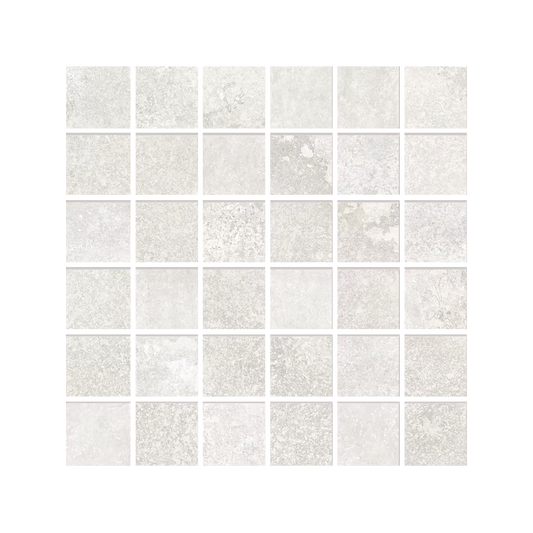 Heritage 12x12" Mosaico Stone-Look Porcelain Mosaic (2" Squares)