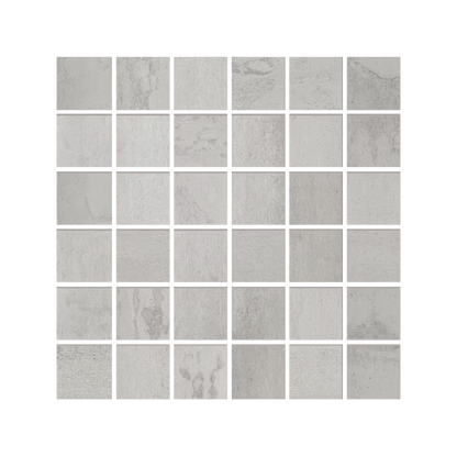 Metallica 12x12" Mosaico Metal-Inspired Porcelain Mosaic (2" Squares)