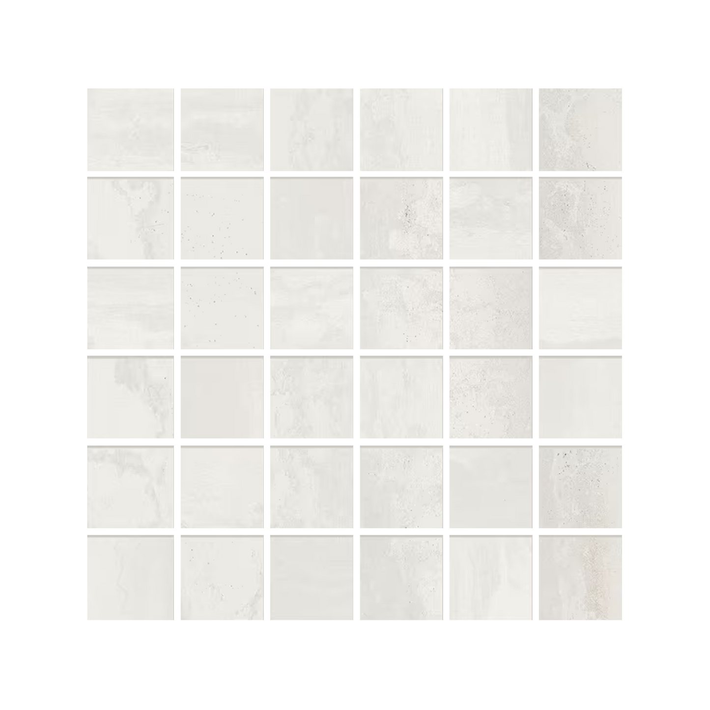 Metallica 12x12" Mosaico Metal-Inspired Porcelain Mosaic (2" Squares)