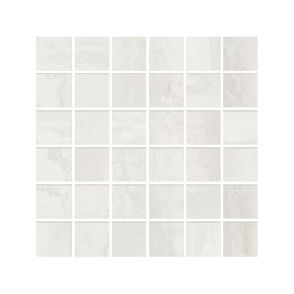 Metallica 12x12" Mosaico Metal-Inspired Porcelain Mosaic (2" Squares)