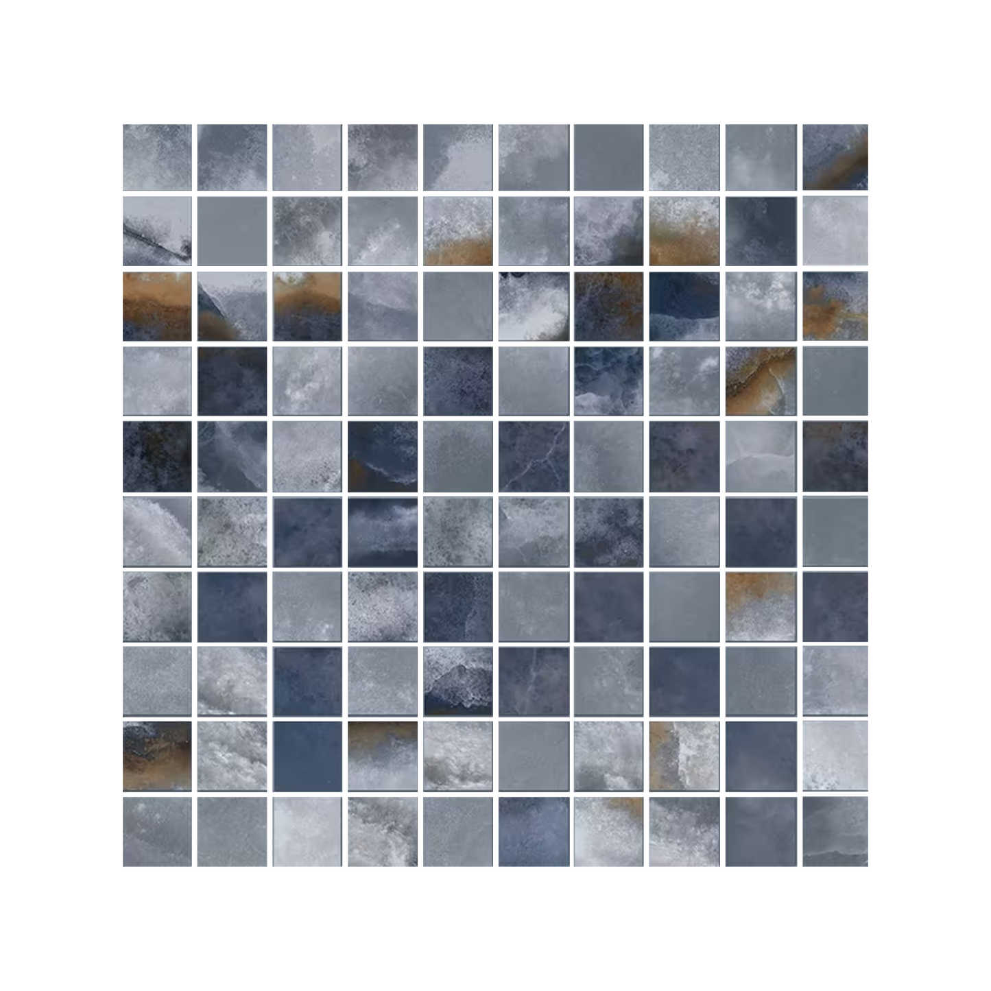 Tele Di Marmo Onyx 12x12" Mosaico Porcelain Mosaic (1" Square)