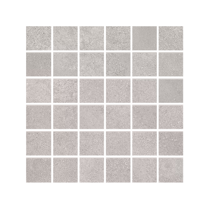 Be-Square 12x12" Mosaico Concrete-Look Porcelain Mosaic