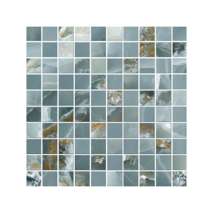 Tele Di Marmo Onyx 12x12" Mosaico Porcelain Mosaic (1" Square)