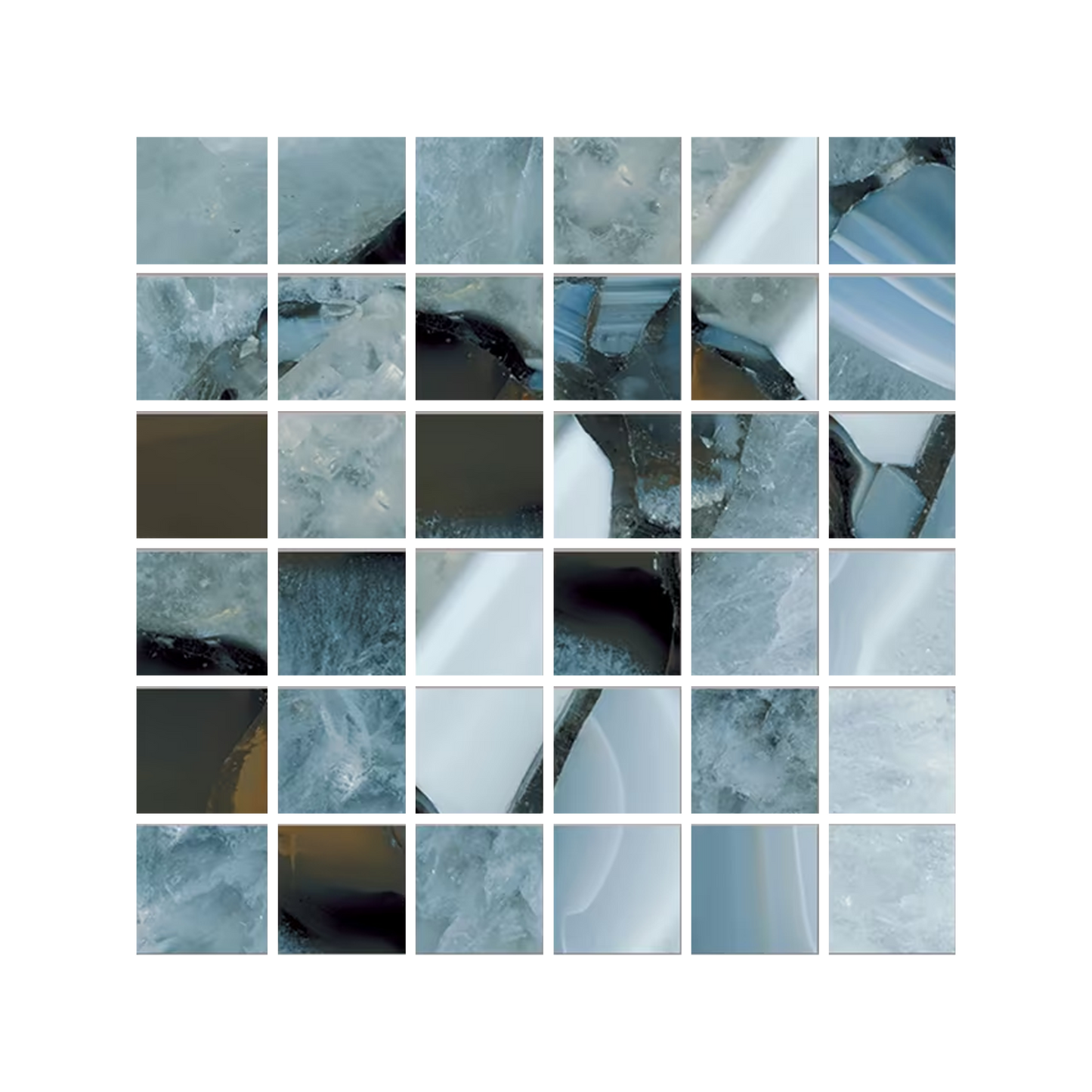 Tele Di Marmo Precious 12x12" Mosaico Porcelain Mosaic (2" Squares)