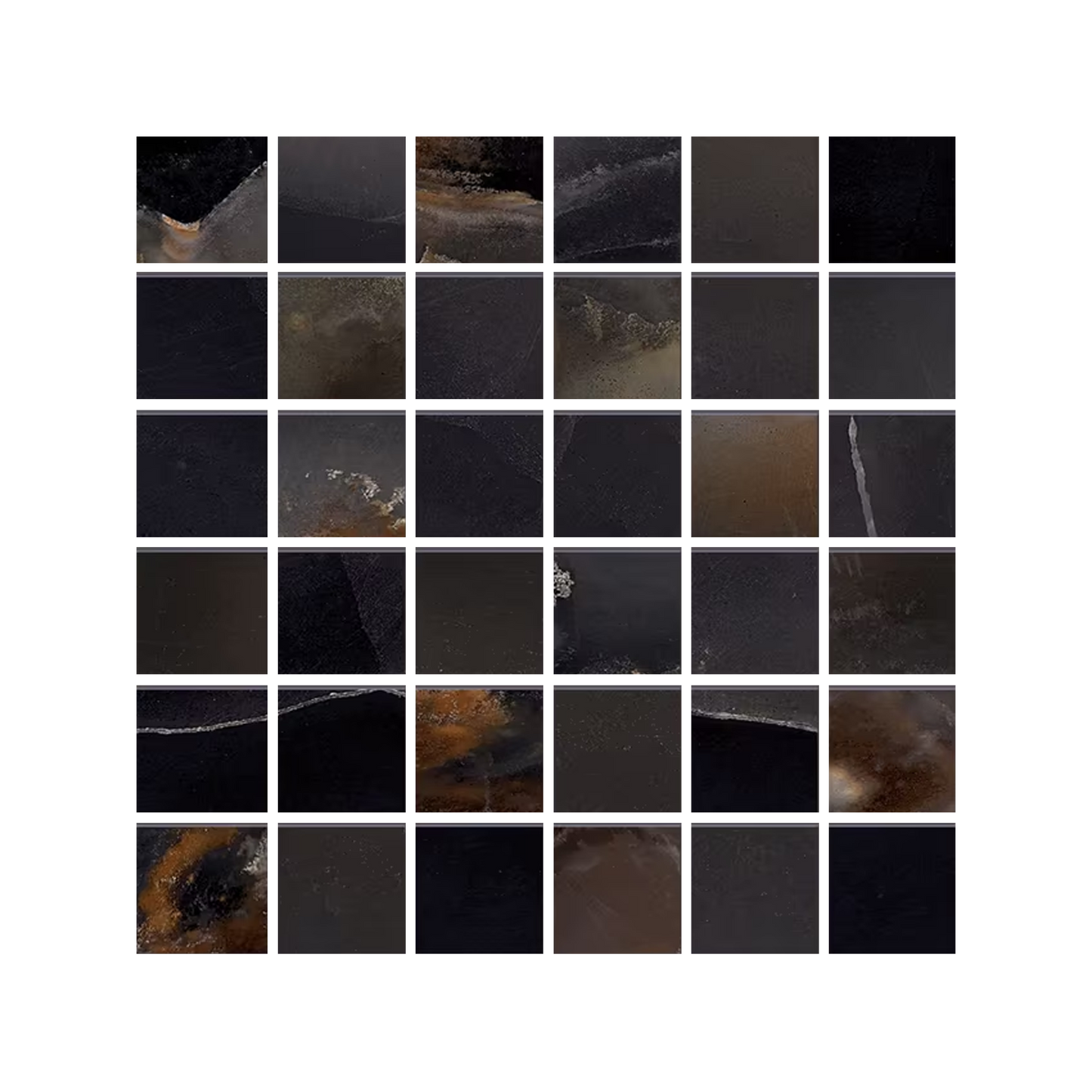 Tele Di Marmo Onyx 12x12" Mosaico Porcelain Mosaic (2" Squares)
