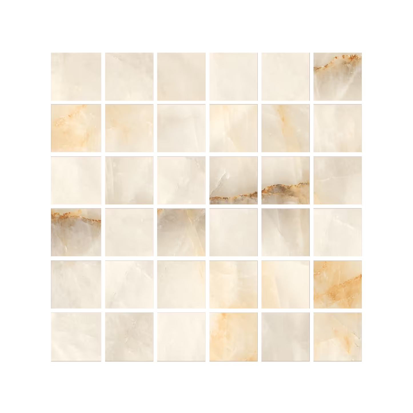 Tele Di Marmo Crystal 12x12" Mosaico Porcelain Mosaic (2" Squares)