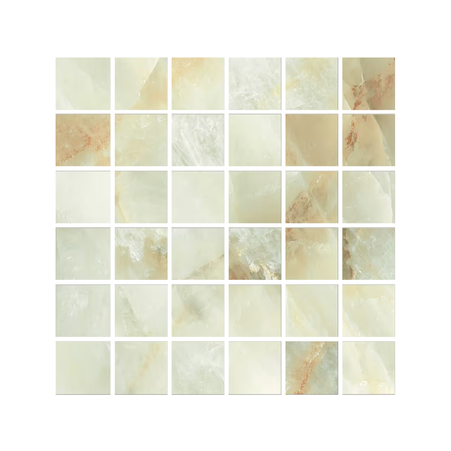 Tele Di Marmo Crystal 12x12" Mosaico Porcelain Mosaic (2" Squares)