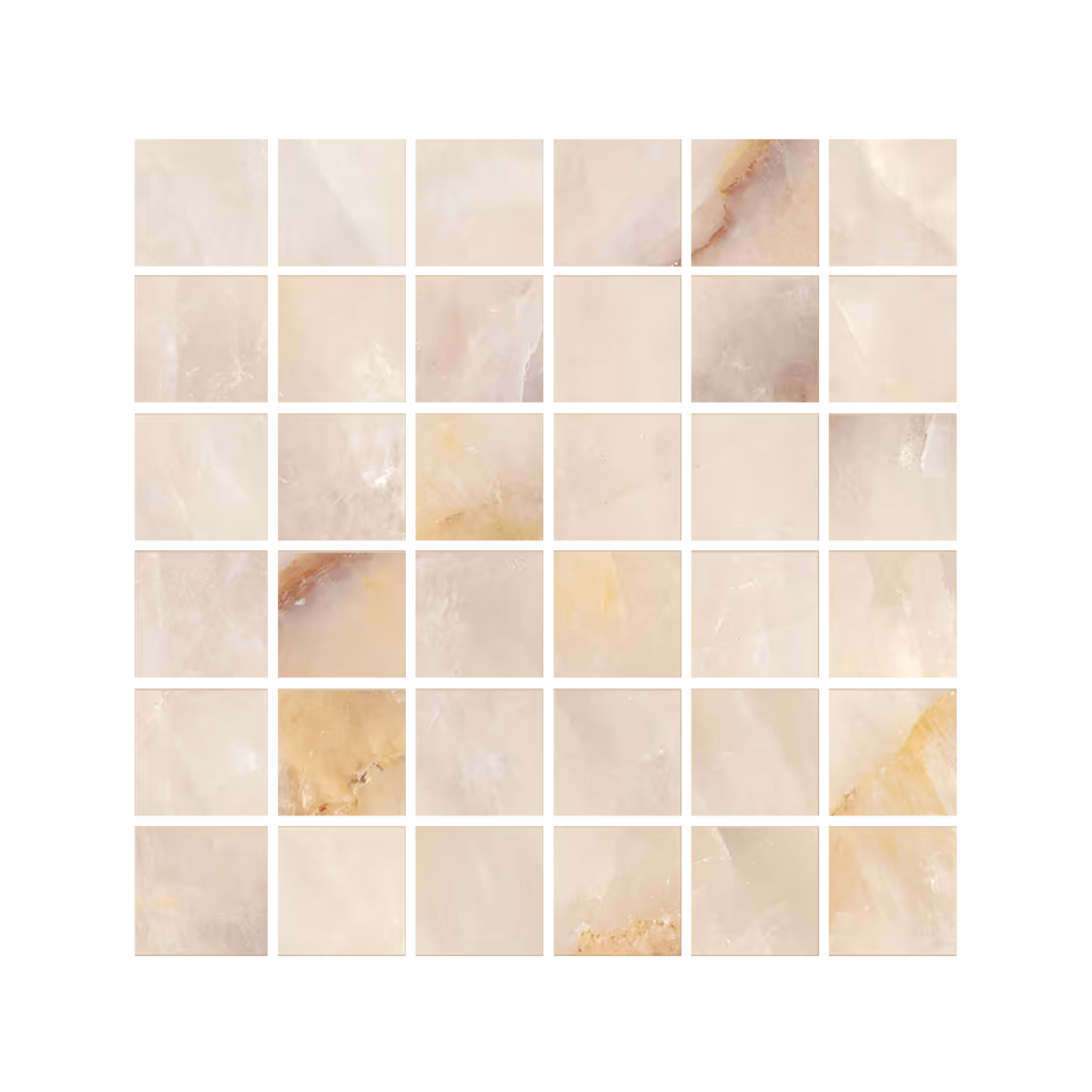 Tele Di Marmo Crystal 12x12" Mosaico Porcelain Mosaic (2" Squares)