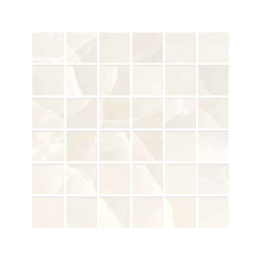 Tele Di Marmo Onyx 12x12" Mosaico Porcelain Mosaic (2" Squares)