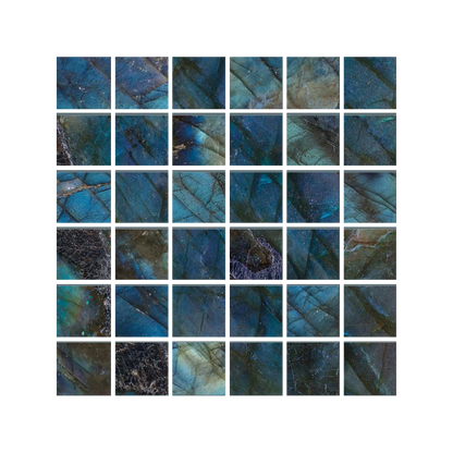 Tele Di Marmo Lumia 12x12" Mosaico Marble-Look Porcelain Mosaic (2" Squares)