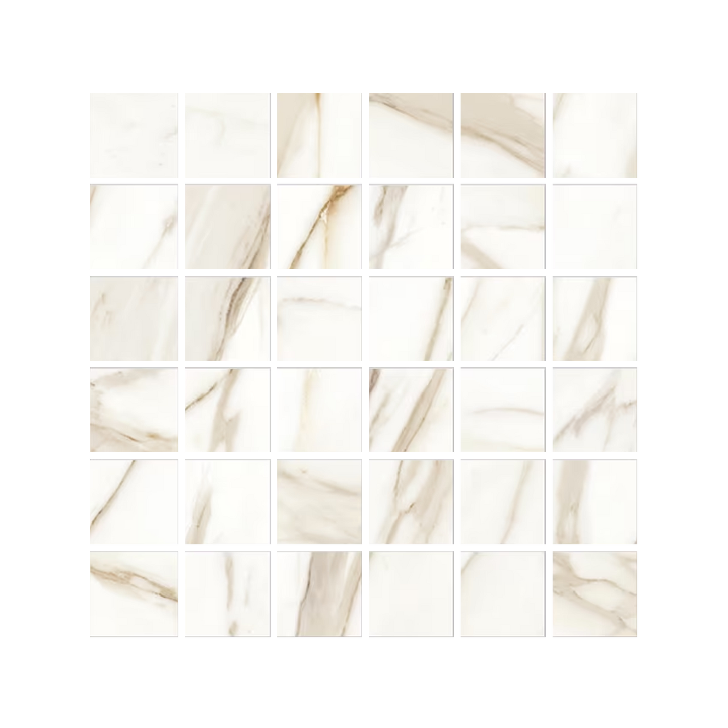 Tele Di Marmo Reloaded 12x12" Mosaico Porcelain Mosaic (2" Squares)