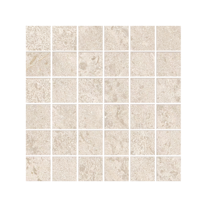 Matera Stone 12x12" - Stone-Look Porcelain Mosaic (2" Squares)