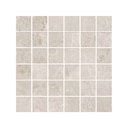 Matera Stone 12x12" - Stone-Look Porcelain Mosaic (2" Squares)