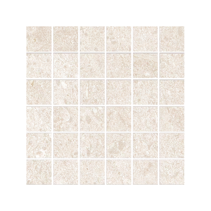 Matera Stone 12x12" - Stone-Look Porcelain Mosaic (2" Squares)