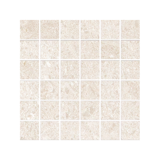 Matera Stone 12x12" - Stone-Look Porcelain Mosaic (2" Squares)
