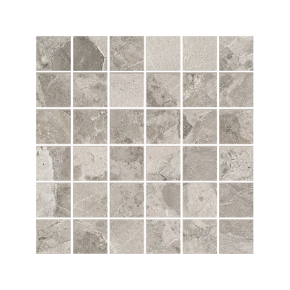 Matera Stone 12x12" - Stone-Look Porcelain Mosaic (2" Squares)