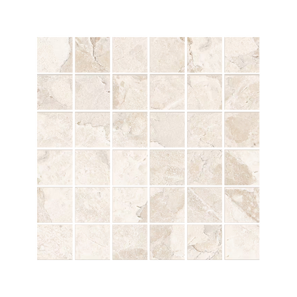 Matera Stone 12x12" - Stone-Look Porcelain Mosaic (2" Squares)