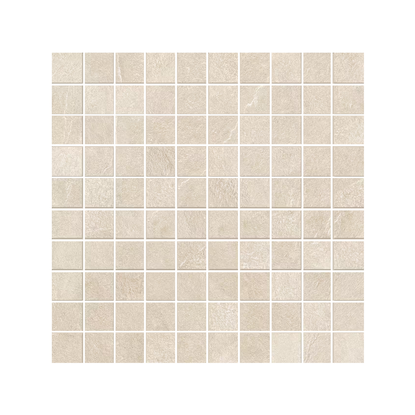 Cornerstone 12x12" - Mosaic Porcelain Stone-Look Tile (1" Square)