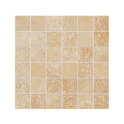 Cornerstone Alpen 12x12" - Stone-Look Porcelain Mosaic (2" Squares)