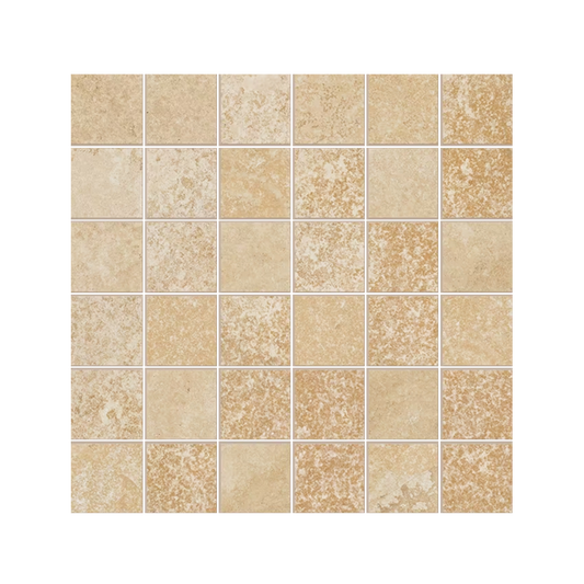 Cornerstone Alpen 12x12" - Stone-Look Porcelain Mosaic (2" Squares)