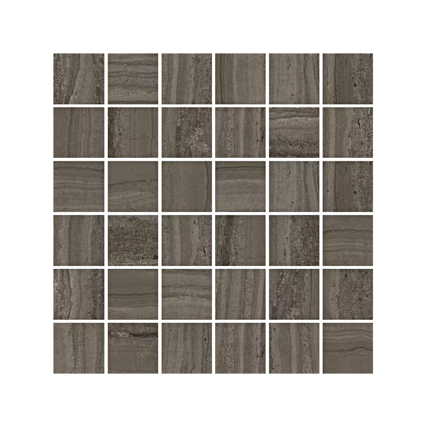 Aurelia Stone 12x12" - Decors Travertine-Look Mosaic (2" Squares)
