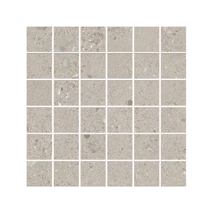 GemmaStone 12x12" - Stone-Look Ceramic Mosaic (2" Squares)