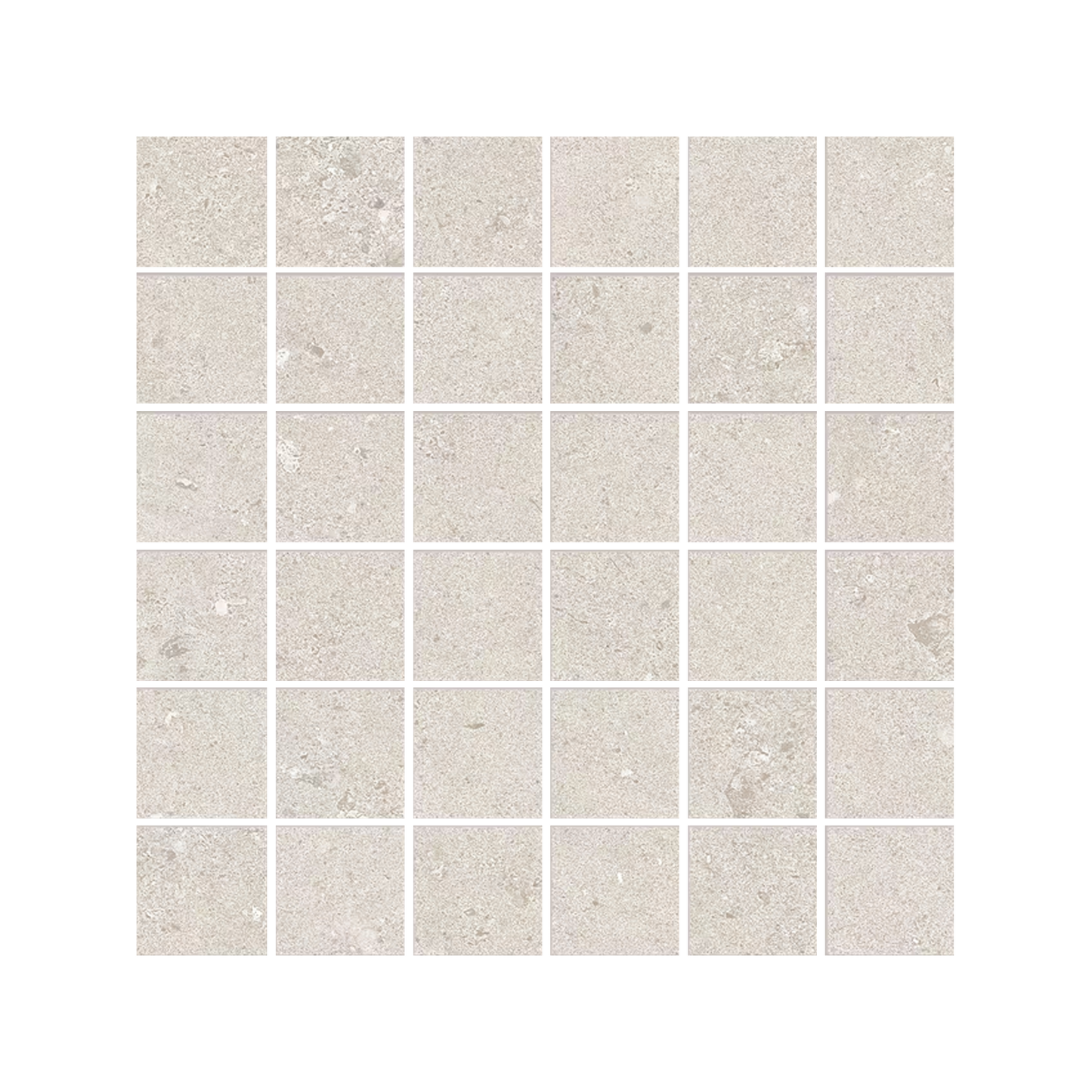 GemmaStone 12x12" - Stone-Look Ceramic Mosaic (2" Squares)