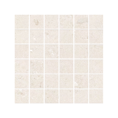 GemmaStone 12x12" - Stone-Look Ceramic Mosaic (2" Squares)