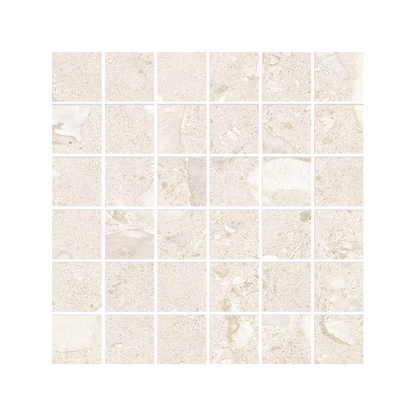 GemmaStone 12x12" - Stone-Look Ceramic Mosaic (2" Squares)