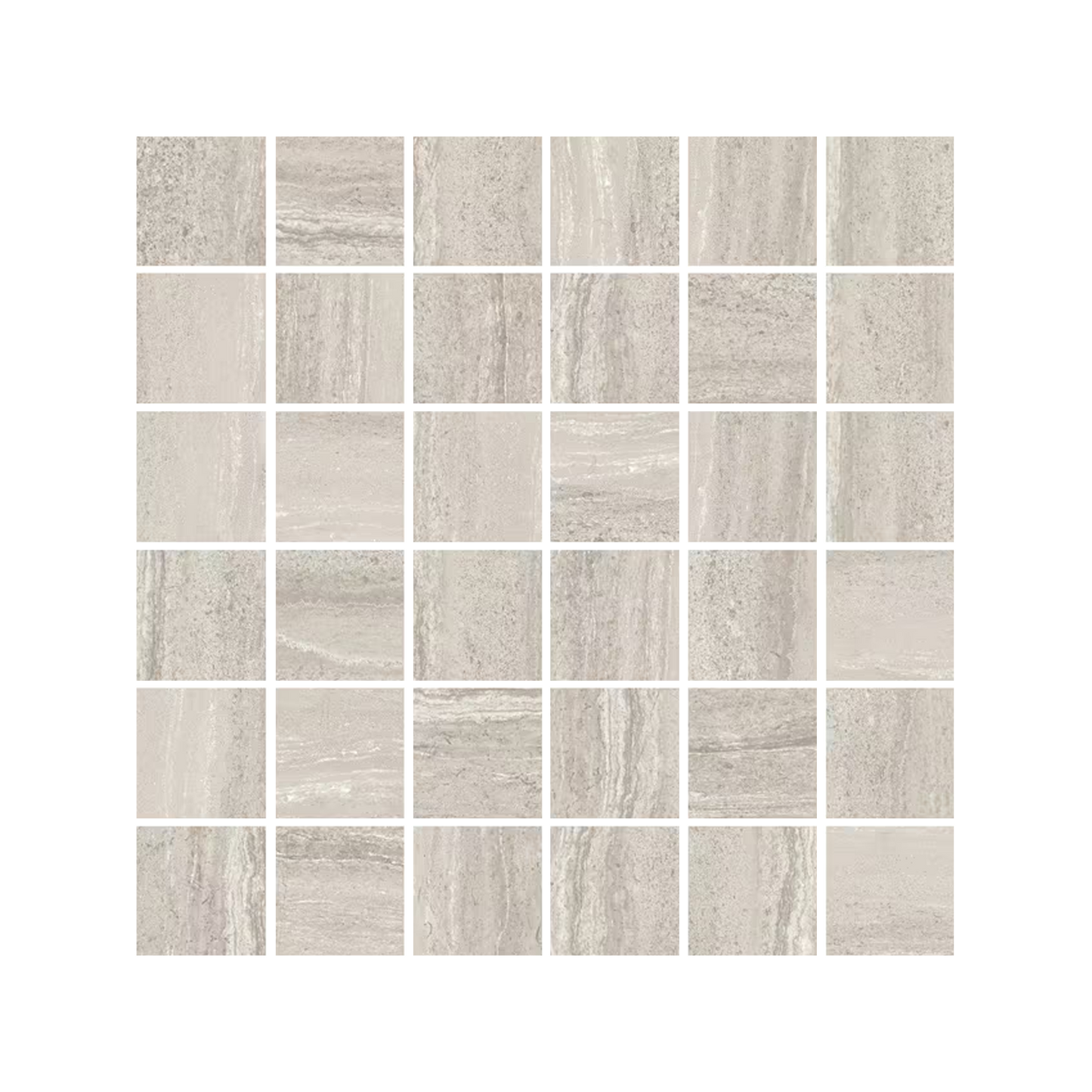 Aurelia Stone 12x12" - Decors Travertine-Look Mosaic (2" Squares)