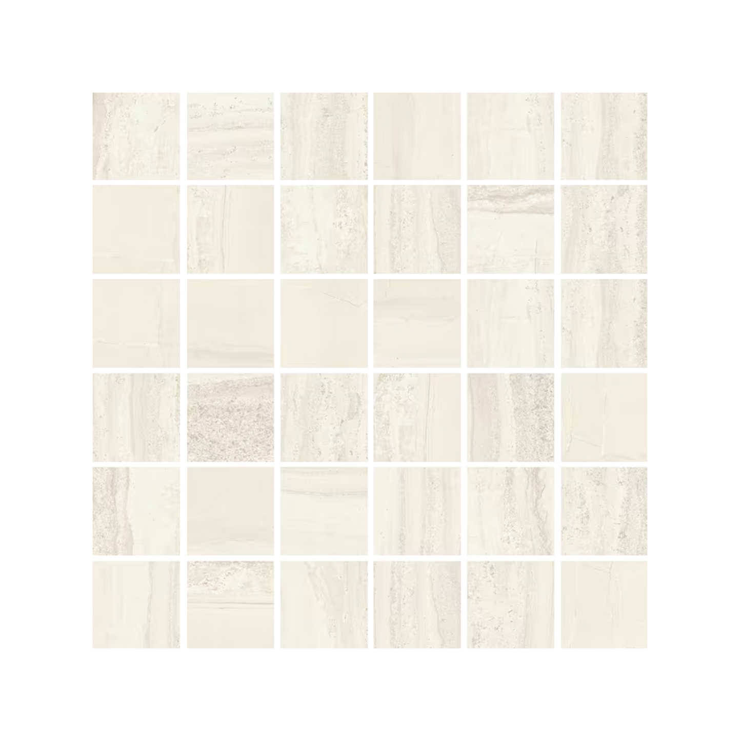 Aurelia Stone 12x12" - Decors Travertine-Look Mosaic (2" Squares)
