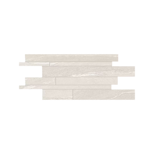 Stone Talk 12x24" - Listelli Martellata Porcelain Stone-Look Mosaic