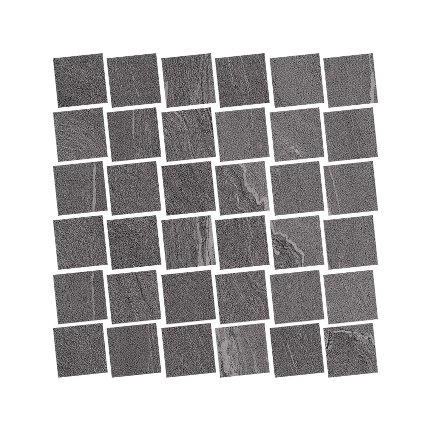 Stone Talk 12x12" - Mosaico Martellata Porcelain Stone-Look Mosaic)